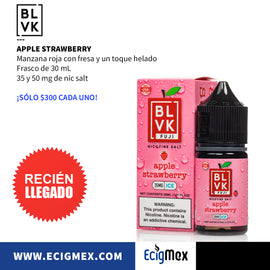 Líquido / Eliquid para vapeo BLVK Unicorn Serie FUJI Sabor Base Manzana Sales de Nicotina varios sabores 30 mL