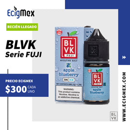Líquido / Eliquid para vapeo BLVK Unicorn Serie FUJI Sabor Base Manzana Sales de Nicotina varios sabores 30 mL