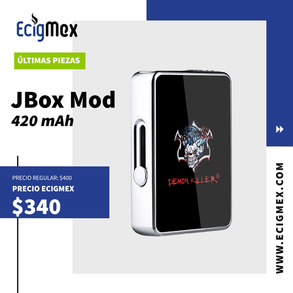 MOD Demon Killer JBOX 420 mAh blanco y negro con acabado espejo