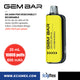 POD Desechable GEM BAR GB10000 650 mAh Diseño Estético con cuerpo indicador de Batería y Líquido Hasta 10,000 Vapeadas y 20 mL de Nic Salts