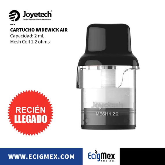 Cartucho para Joyetech WideWick Air Mesh Coil 1.2 ohms Capacidad 2 mL Recomendado para Nic Salts
