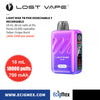 POD Desechable Lost Vape Light Rise TB 18K 700 mAh Indicador de Batería y Líquido Hasta 18,000 Vapeadas y 18 mL de Nic Salts