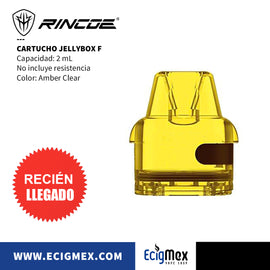 Cartucho Rincoe Jellybox F Varios Colores Capacidad 2 mL Diseño traslúcido