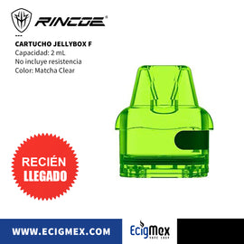 Cartucho Rincoe Jellybox F Varios Colores Capacidad 2 mL Diseño traslúcido