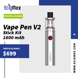 Kit de Vapeo Smok Vape Pen V2 1600 mAh 60W varios colores diseño Pen Style