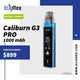 NUEVO POD Uwell Caliburn G3 PRO Ahora con 1000 mAh de Batería Integrada Nueva Full Screen Cartucho para Nic Base y Nic Salts