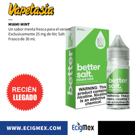 Líquido / Eliquid para vapeo Vapetasia Sabores de Verano Sales de Nicotina Solo en 25 mg y 30 mL
