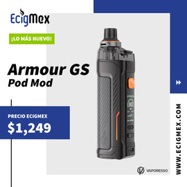 Kit Vaporesso ARMOUR GS Hasta 80W de potencia Requiere una batería 18650 Compatible con GTX Coils
