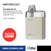POD Inicial Vaporesso ECO NANO 1000 mAh Cartucho Magnético 6 mL y hasta 13000 Vapeadas Diseño Práctico Ideal para Nic Salts