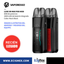 Kit Inicial POD MOD Vaporesso Luxe XR Max 2800 mAh de batería interna Hasta 80W Diseño transparente futurista