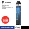 POD Inicial Vaporesso XROS PRO Batería de 1200 mAh Potencia Ajustable Hasta 30W Cartucho 0.4 ohms Botón de disparo Multifuncional