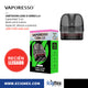 Cartucho para Vaporesso Luxe X con Mesh Coil de 0.4, 0.6 y 0.8 ohms Capacidad 5 mL Diseño traslúcido futurista