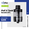 Atomizador Voopoo PnP X Pod Tank Versión DTL Capacidad 5 mL Entrada 510 Nueva Plataforma PnP X Coils