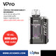 POD Desechable VPro Crystal 650 mAh Hasta 8000 Vapeadas y 18 mL de Nic Salts