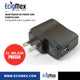 Adaptador de pared con Puerto USB para cargador eGo CE5 Entrada Rosca 510