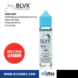 Líquido / Eliquid para vapeo BLVK Unicorn Serie FRZN Mentolados varios sabores 60 mL