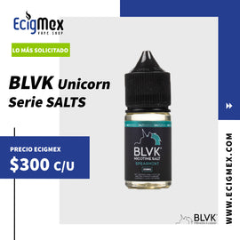 Líquido / Eliquid para vapeo BLVK Unicorn Serie SALTS Sales de Nicotina varios sabores 30 mL