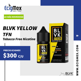 Líquido / Eliquid para vapeo BLVK Unicorn Serie YELLOW Sales de Nicotina TFN Tobacco Free Nicotine Varios Sabores 30 mL