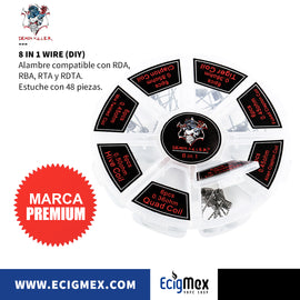 Kit de Resistencias Demon Killer Alien Wire 8 in 1 desde 0.36 hasta .5 Ω varios modelos