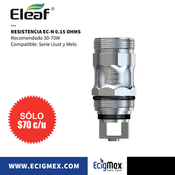 Resistencias para vaporizador Eleaf Series EC varias capacidades