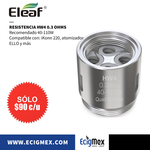 Resistencias para vaporizador Eleaf Serie HW varias capacidades