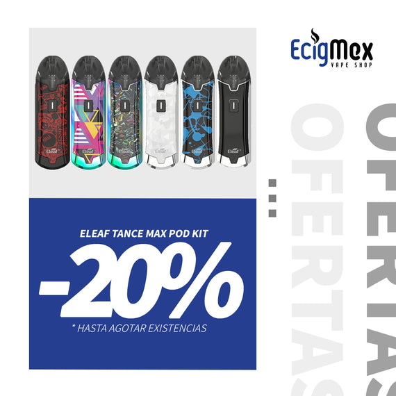 POD Vaporizador Eleaf Tance Max 1100 mAh varios colores ¡Ahora en Oferta Única!