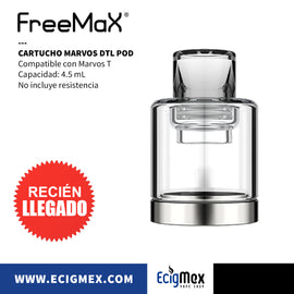 Cartucho para Atomizador Freemax Marvos DTL POD 4.5 mL Sin Resistencia