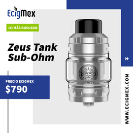 Atomizador GeekVape Zeus Sub-Ohm Tank a prueba de fugas y mesh coil