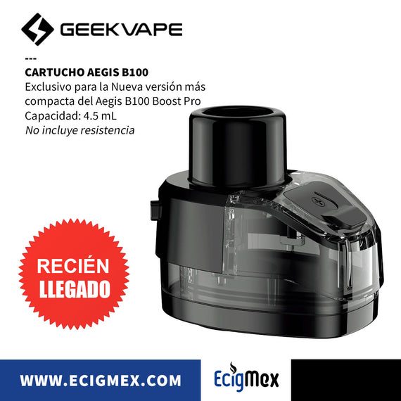 Cartucho para Vaporizador GeekVape Aegis B100 Nueva Versión Capacidad 4.5 mL