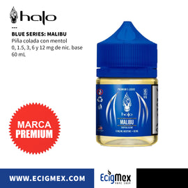 Líquido/ Eliquid para vapeo Halo Serie Blue varios sabores 60 mL