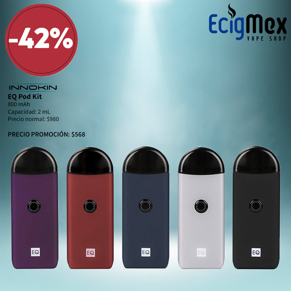 Kit Inicial POD Innokin EQ 800 mAh varios colores ultra delgado y compacto