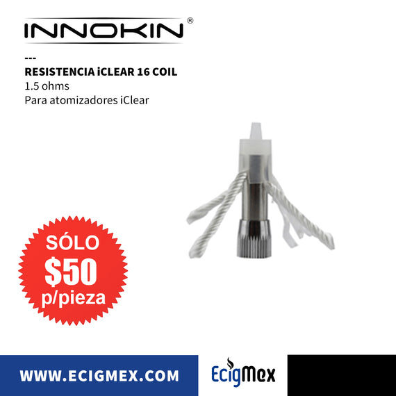 Resistencia para atomizador Innokin iClear 16 de 1.5 y 1.8 ohms