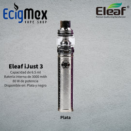 Equipo Vaporizador Eleaf iJust 3 3300 mAh varios colores con resistencias Net y Multihole