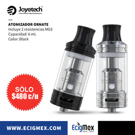 Atomizador Inicial Joyetech Ornate con resistencias MGS 6 mL