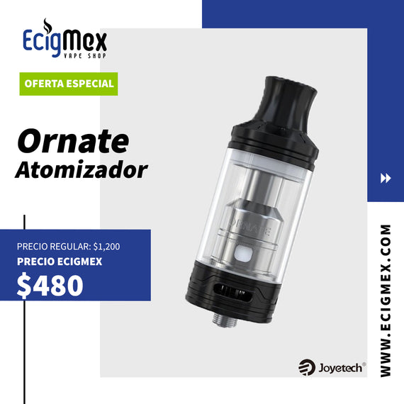 Atomizador Inicial Joyetech Ornate con resistencias MGS 6 mL