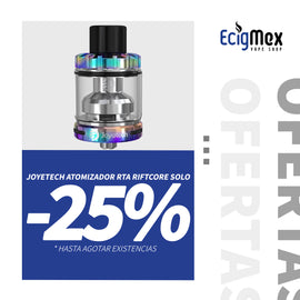 Atomizador para Vapeador Joyetech RiftCore Solo Reconstruible RTA Tank Calentador RFC