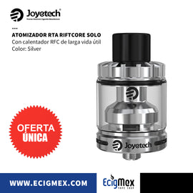 Atomizador para Vapeador Joyetech RiftCore Solo Reconstruible RTA Tank Calentador RFC