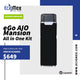 Kit Inicial POD Joyetech eGo AIO Mansion 1300 mAh varios colores con 7 luces indicadoras