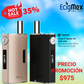 Kit Inicial Joyetech eGrip VT 1500 mAh Varios colores con pantalla OLED