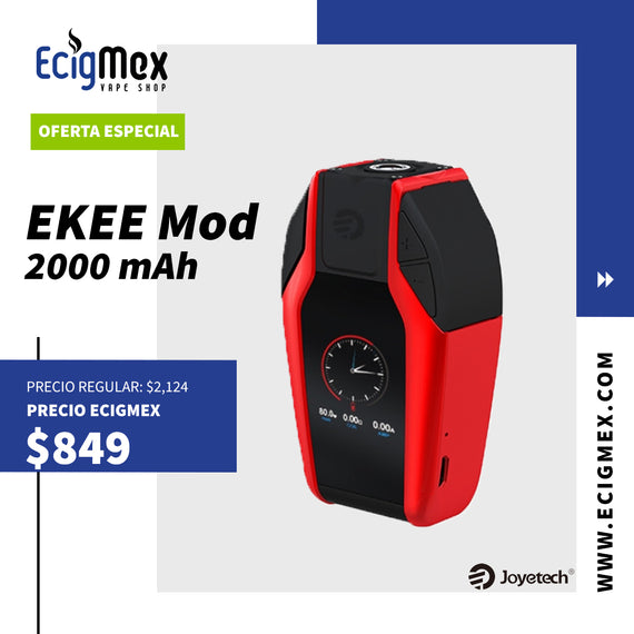 BOX MOD Joyetech EKEE 2000 mAh hasta 80 W de potencia varios colores fácil de usar y transportar