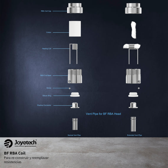 Resistencia para vaporizador Joyetech BF RBA Coil Rebuild