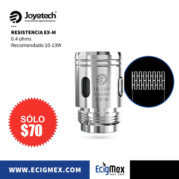 Resistencia para vaporizador JOYETECH Serie Exceed EX Diversas capacidades