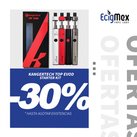 Kit Inicial Kangertech Top Evod 650 mAh Batería Integrada varios colores económico y fácil de usar