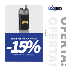 Kit Inicial POD Orchid 950 mAh Sub-Ohm Varios colores Fácil de Rellenar