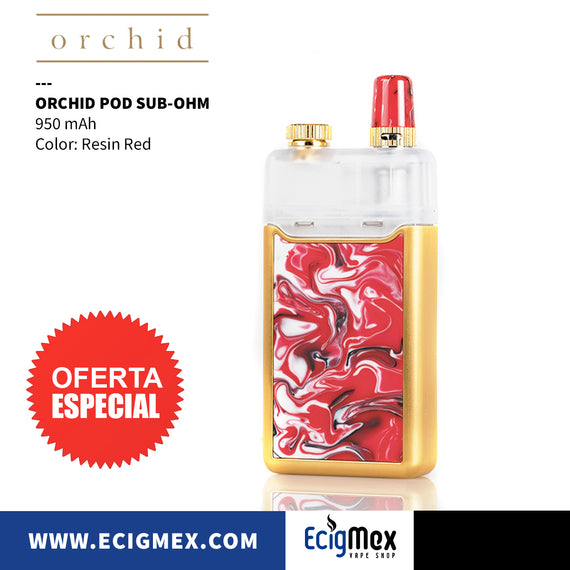 Kit Inicial POD Orchid 950 mAh Sub-Ohm Varios colores Fácil de Rellenar