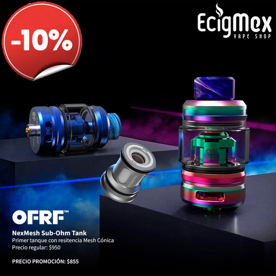 Atomizador OFRF NexMesh Sub Ohm Tank Tecnología Mesh Conical