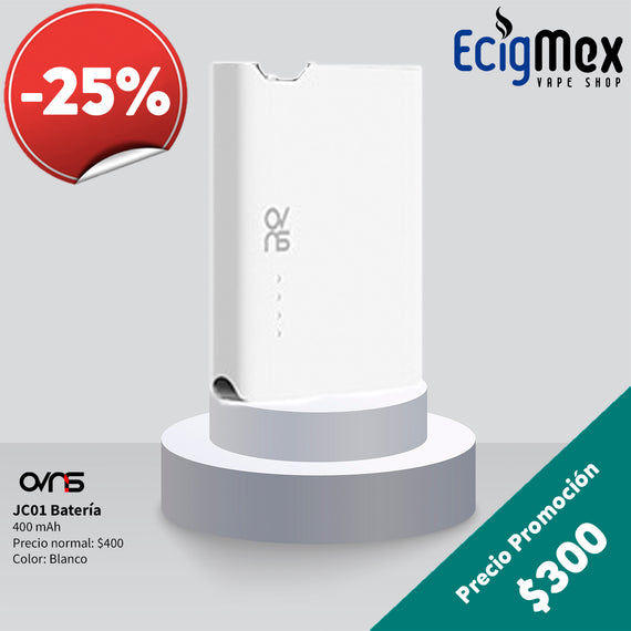 Batería MOD JC01 Ovns 400 mAh Varios colores para concentrados y aceites