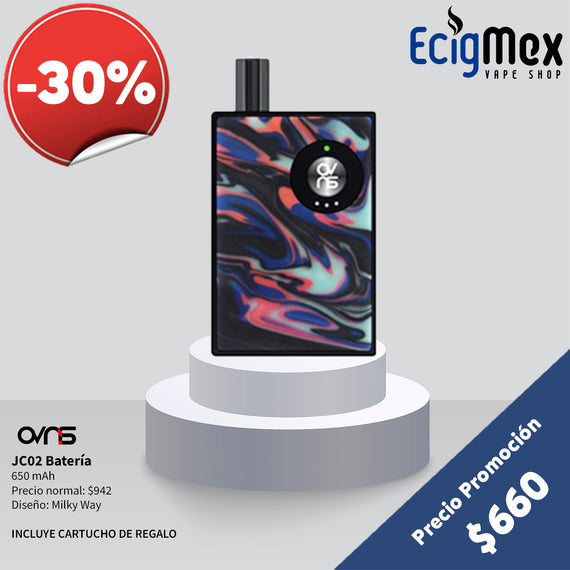 Batería MOD JC02 Ovns 650 mAh Varios colores para concentrados