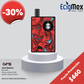 Batería MOD JC02 Ovns 650 mAh Varios colores para concentrados