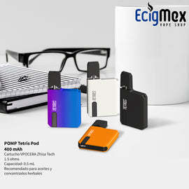 POD Pomp Tetris 400 mAh varios colores para aceites